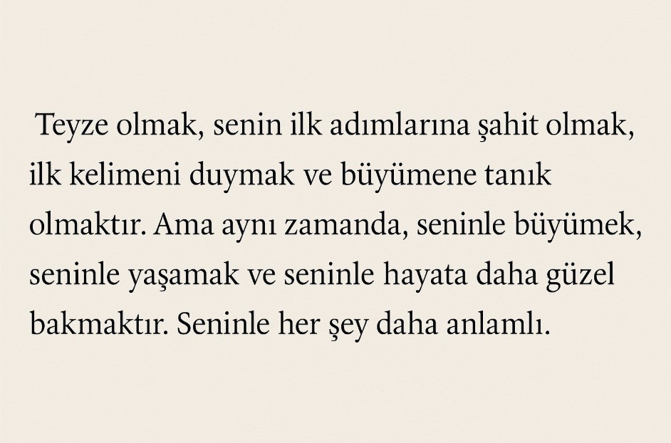 teyze yeğen sözleri uzun